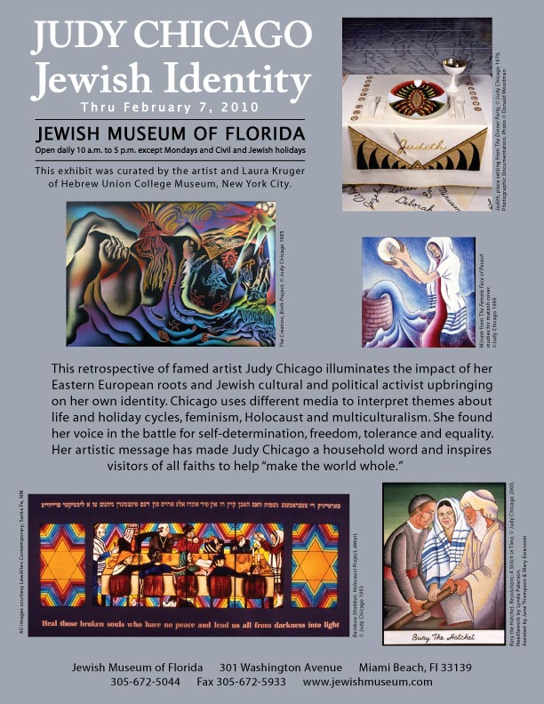 Judy Chicago Retrospective at Jewish Museum of Florida Family Fun Day 10 25