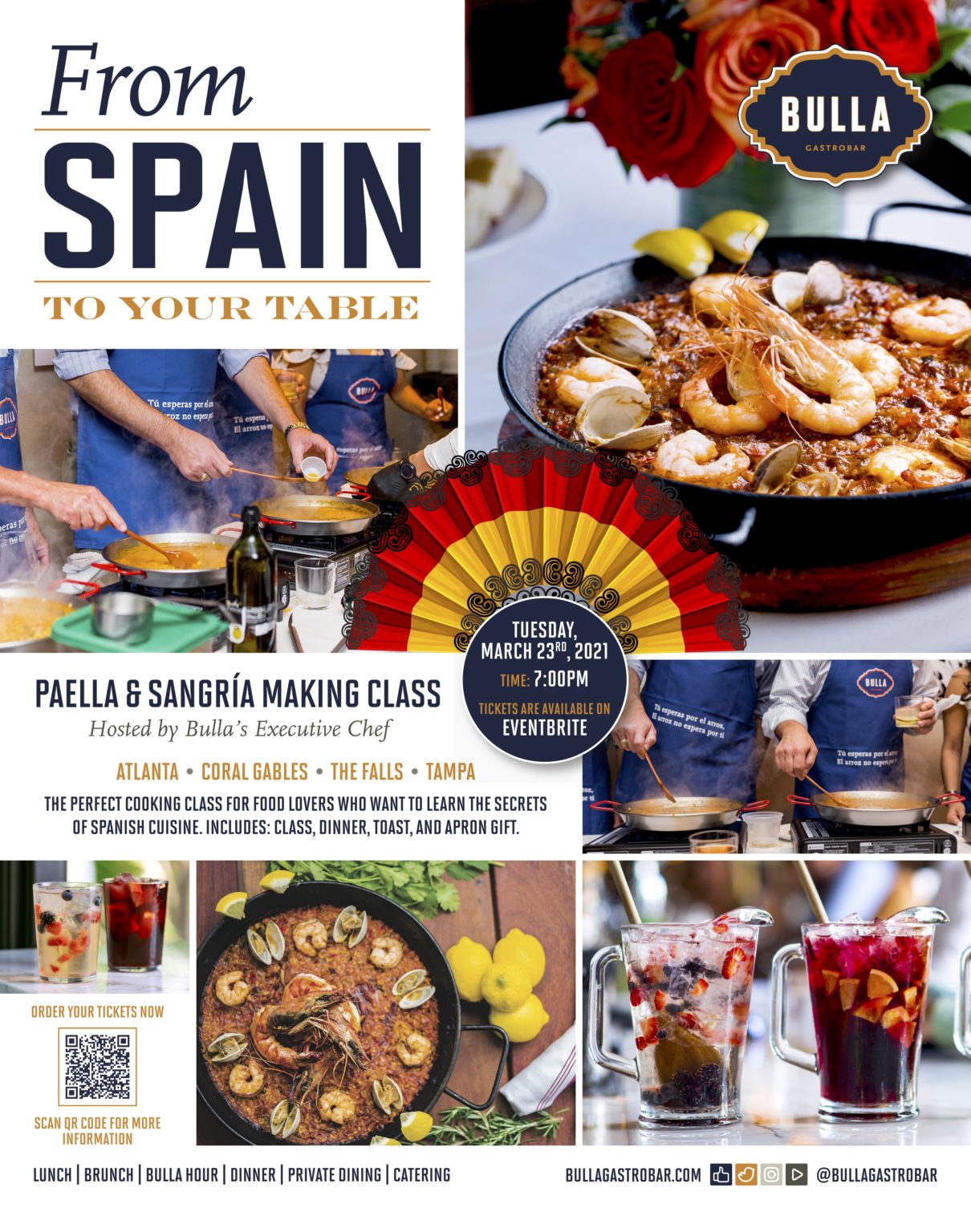 Paella & Sangria Making Class at Bulla Gastrobar Doral 3/23/21 LaptrinhX / News