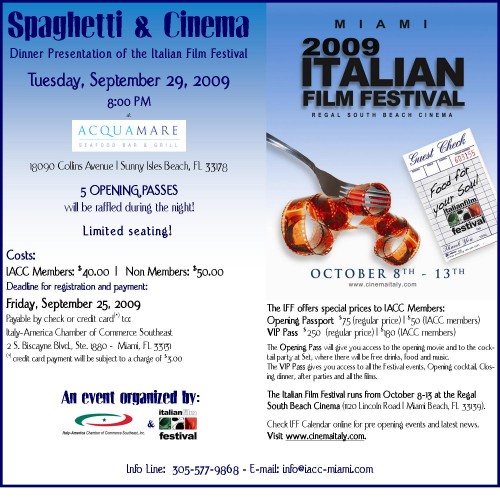 E-viteSpaghetti&Cinema2009