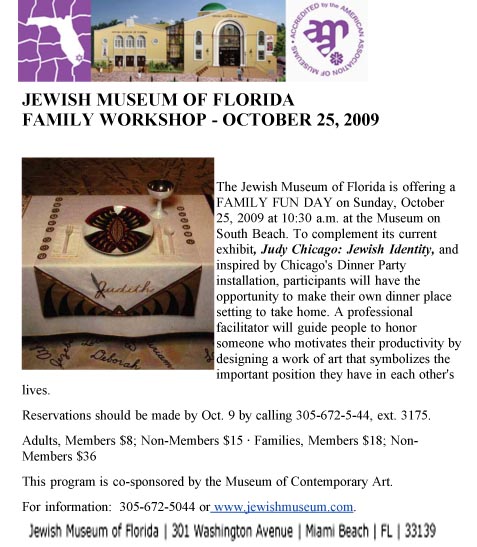 FAMILY WORKSHOP 10_25 AT JEWISH MUSEUM OF FLORIDA