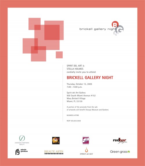 Brickell Gallery Night Invitation