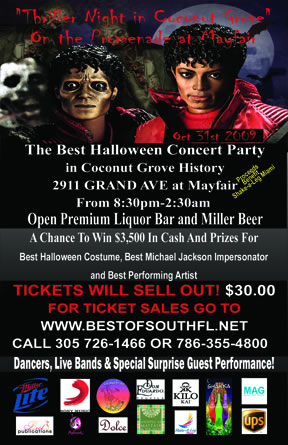 Halloween Concert Party in Coconut Grove Thriller Night At Mayfair 10 ...