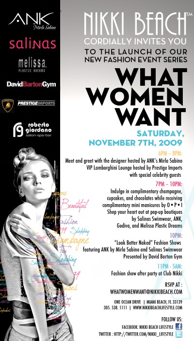 What Women Want Nov. 7