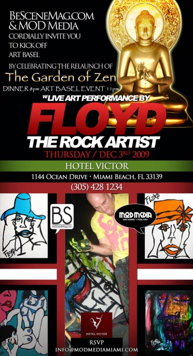 beScene mod media floyd art basel event