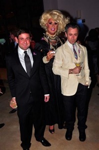 Miami Beach City Commissioner Michael Gongora, Elaine Lancaster and honoree Alan Cumming