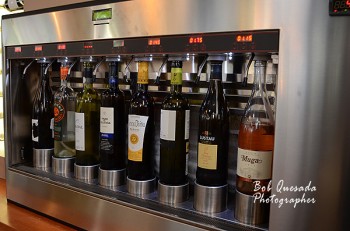 Self service wine bar.