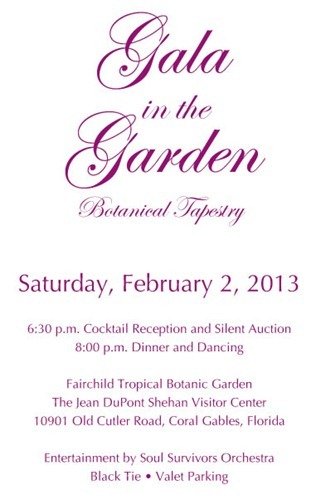 Gala in the Garden Invite