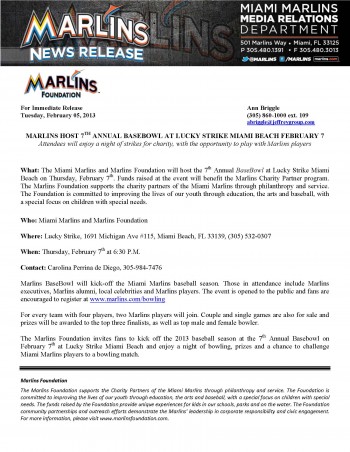 Marlins-Host-BaseBowl-at-Lucky-Strike_2-7-13