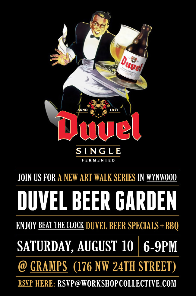 Duvel Beer Garden at Art Walk 8/10/13 The Soul Of Miami