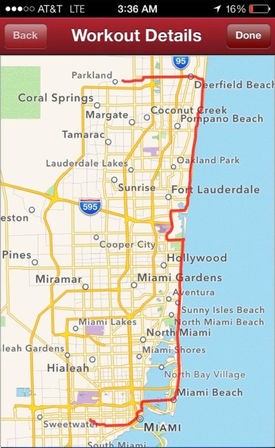 The final route on A1A