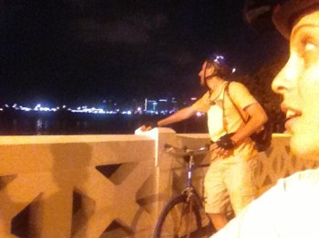 Brian and Naomi on the Venetian Causeway