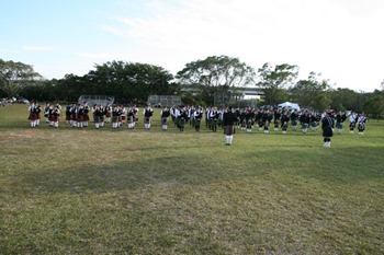 Scottish Festival 02 Mar 2013 699 marching band, wide shot