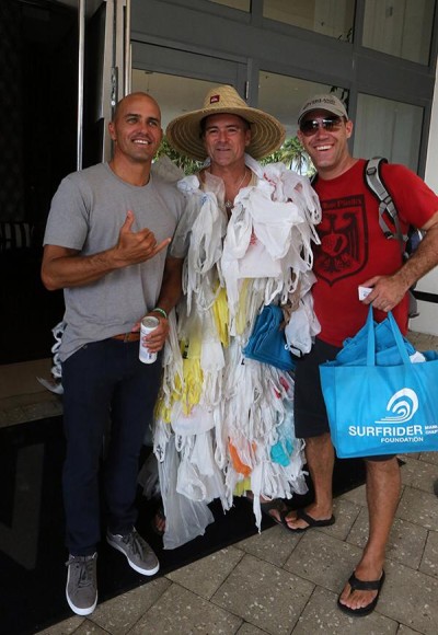 The Miami Chapter of the Surfrider Foundation shared a moment between shows with Kelly Slater