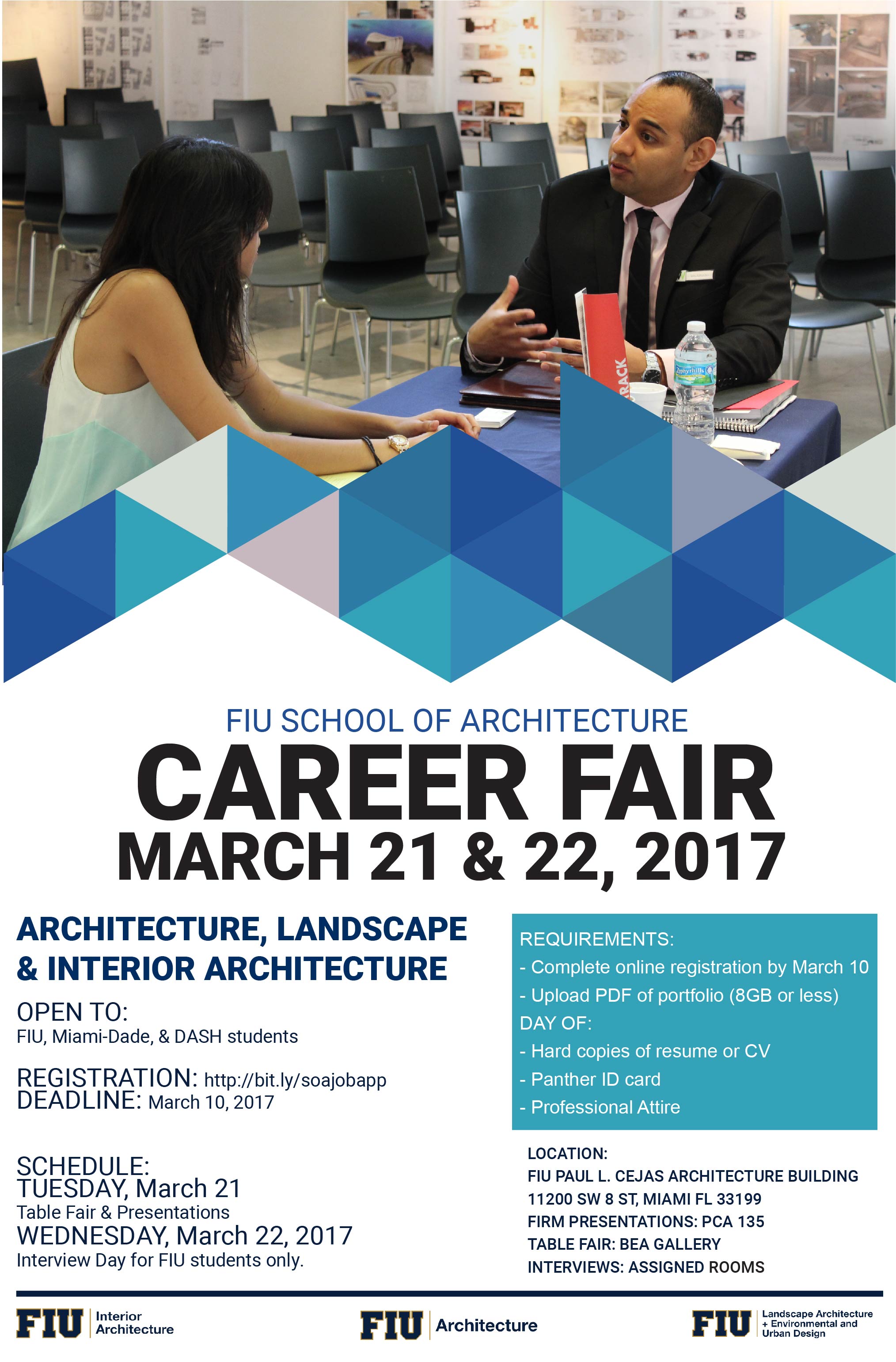 FIU School of Architecture Career Fair 3/21/17, 3/22/17 The Soul Of Miami