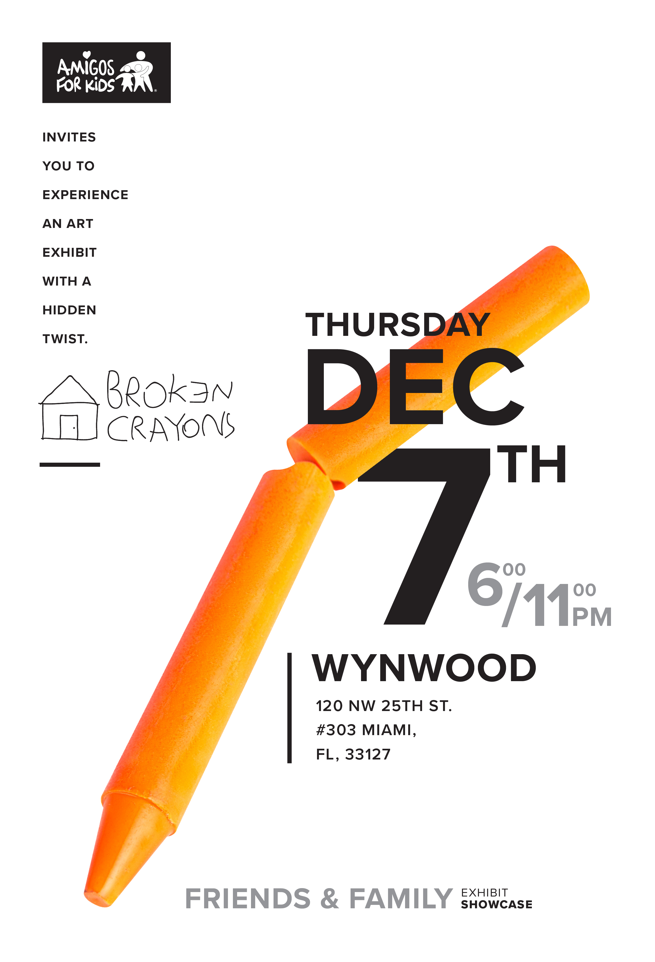 Broken Crayons Art Exhibit 12/7/17 The Soul Of Miami