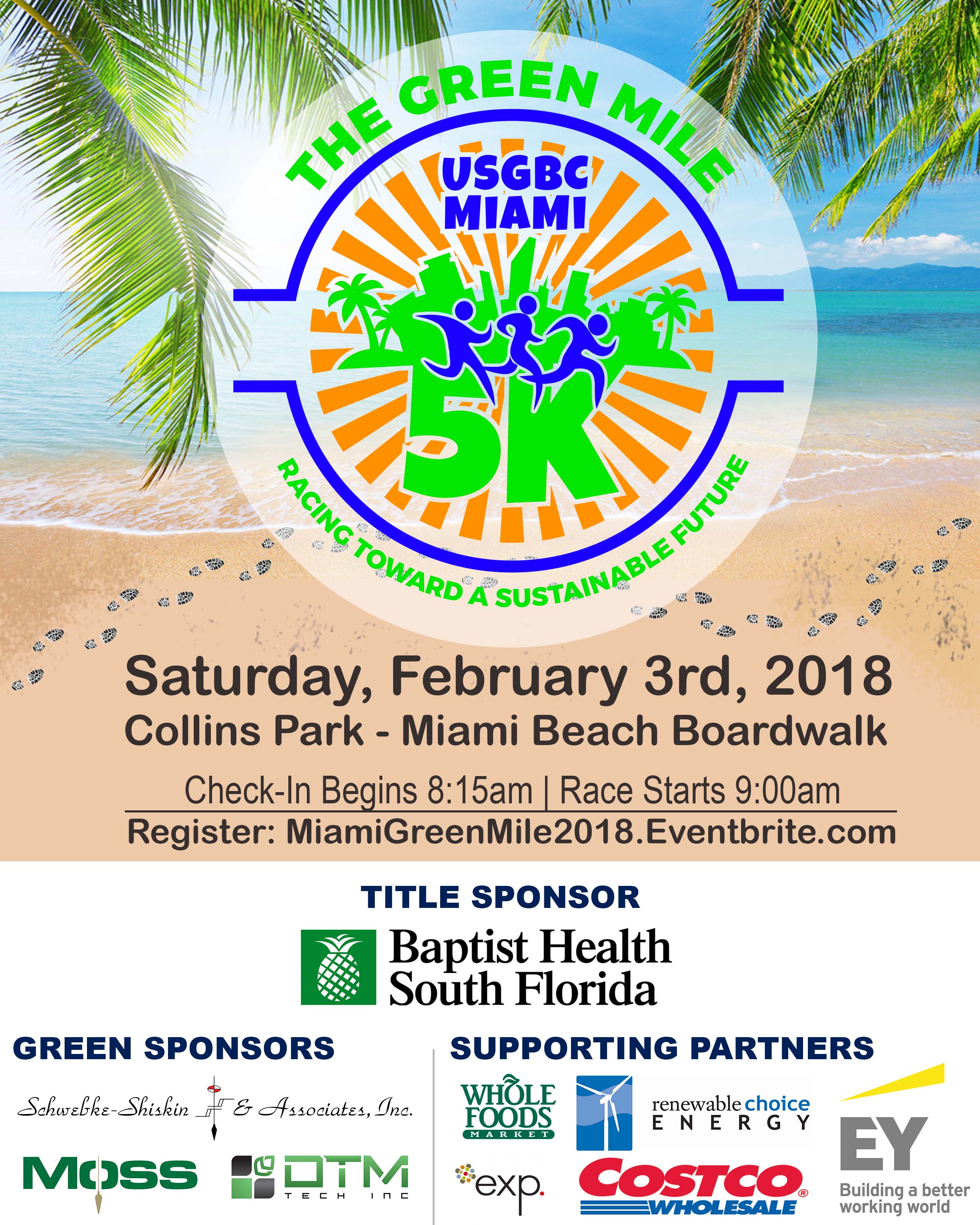 USGBC Miami Presents the Green Mile 5k Run 2/3/18 The Soul Of Miami