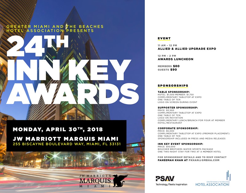 Greater Miami & the Beaches Hotel Association 24th Annual Inn Key