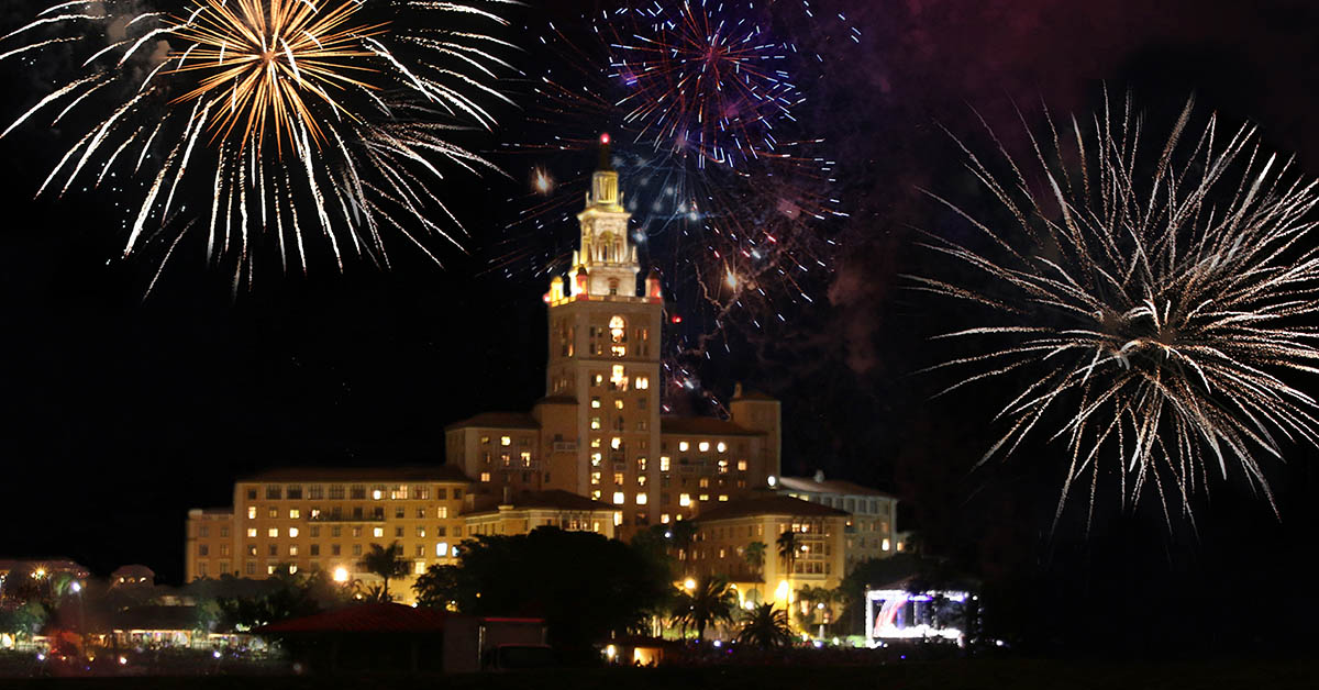 Biltmore Hotel Hosts Its Annual Fireworks Spectacular Fourth of July