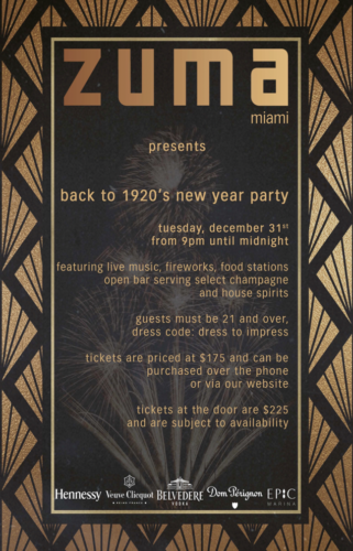 Zuma Miami  Booking, Info & Next Events