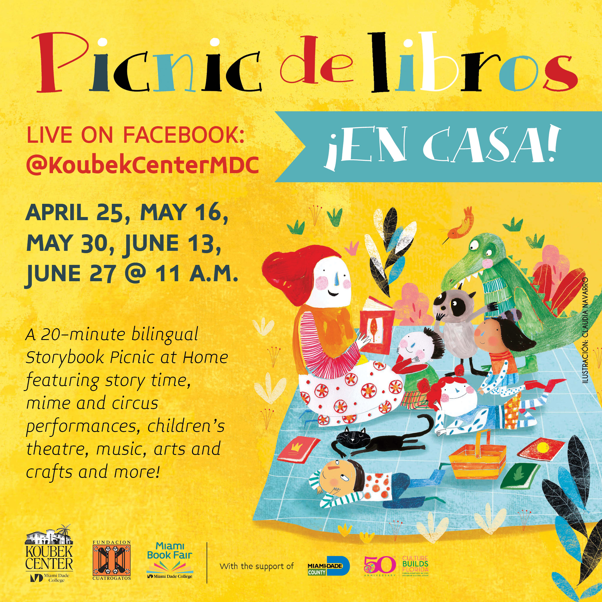 Picnic de Libros en Casa Facebook Live 4/25/20 The Soul Of Miami