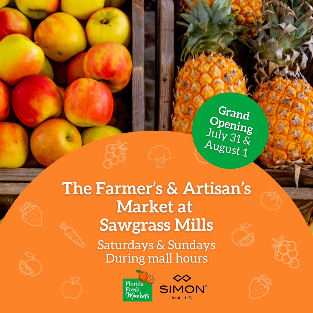Farmers' & Artisans' Market at Sawgrass Mills 7/31/21 – The Soul Of Miami