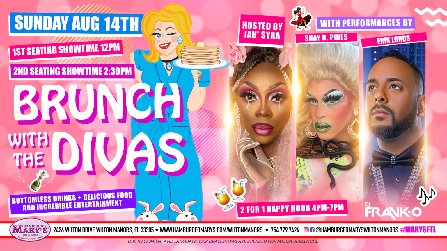 Sunday Drag Brunch 8/14/22 The Soul Of Miami