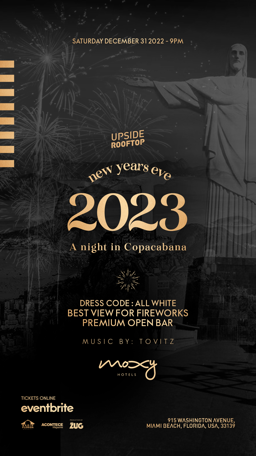 A Night In Copacabana – New Year’s Eve! 12/31/22 – The Soul Of Miami A Night In Copacabana – New Year’s Eve! 12/31/22 – The Soul Of Miami