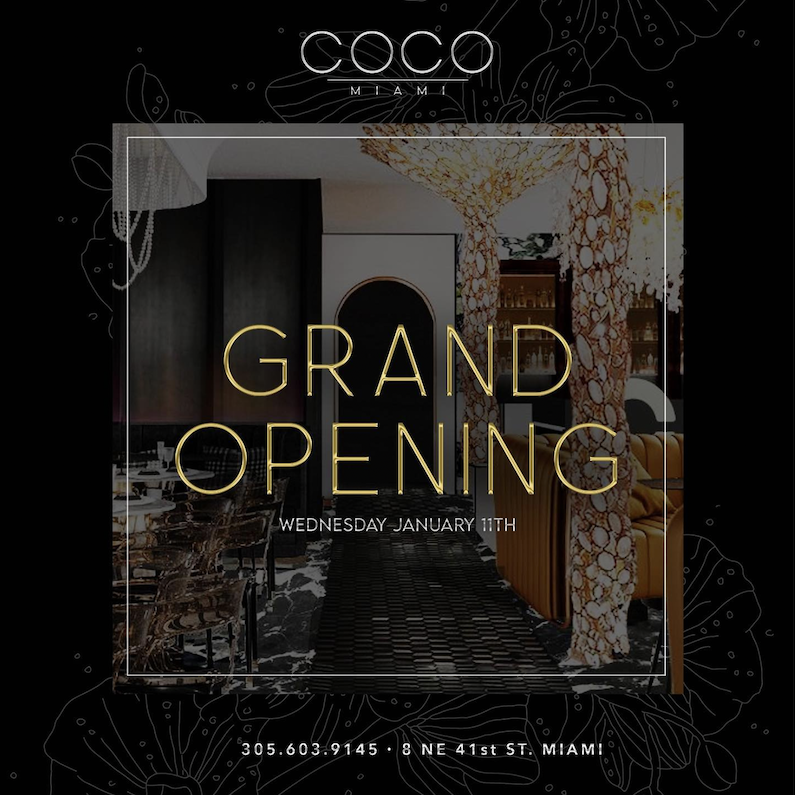 Coco Restaurant Opens in the Miami Design District - Eater Miami