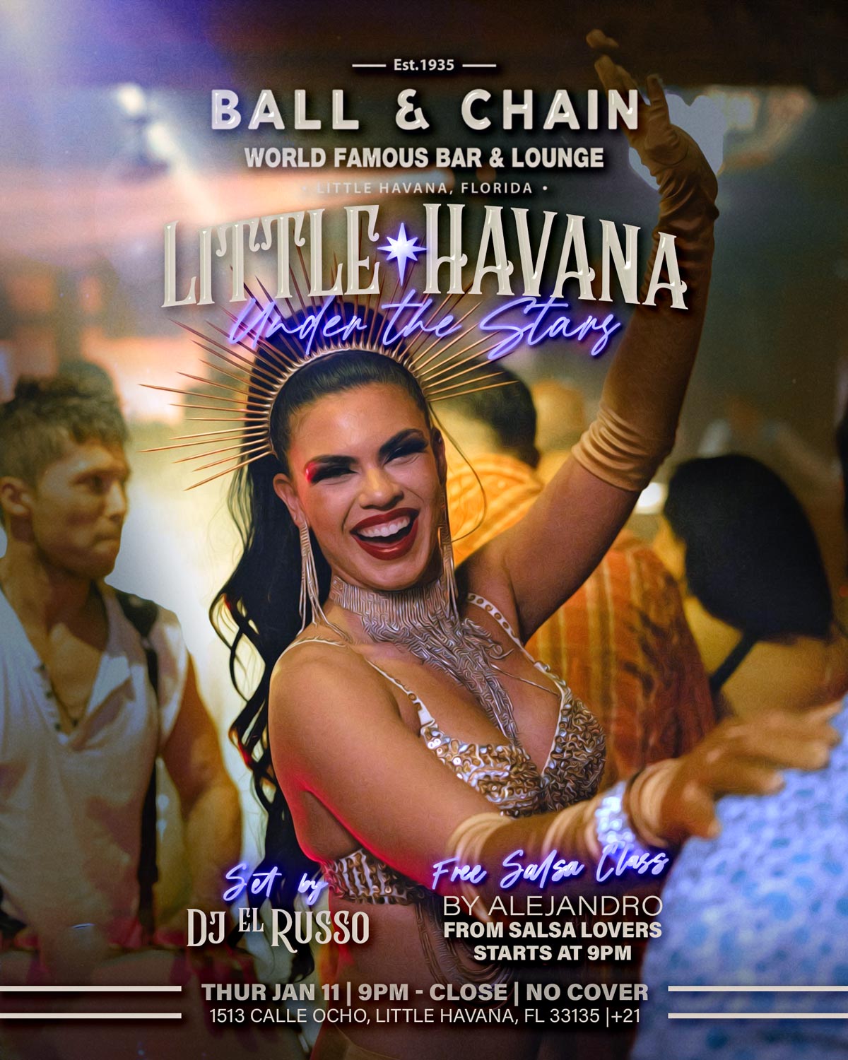 Little Havana Under the Stars at Ball & Chain 1/11/2024 The Soul Of Miami