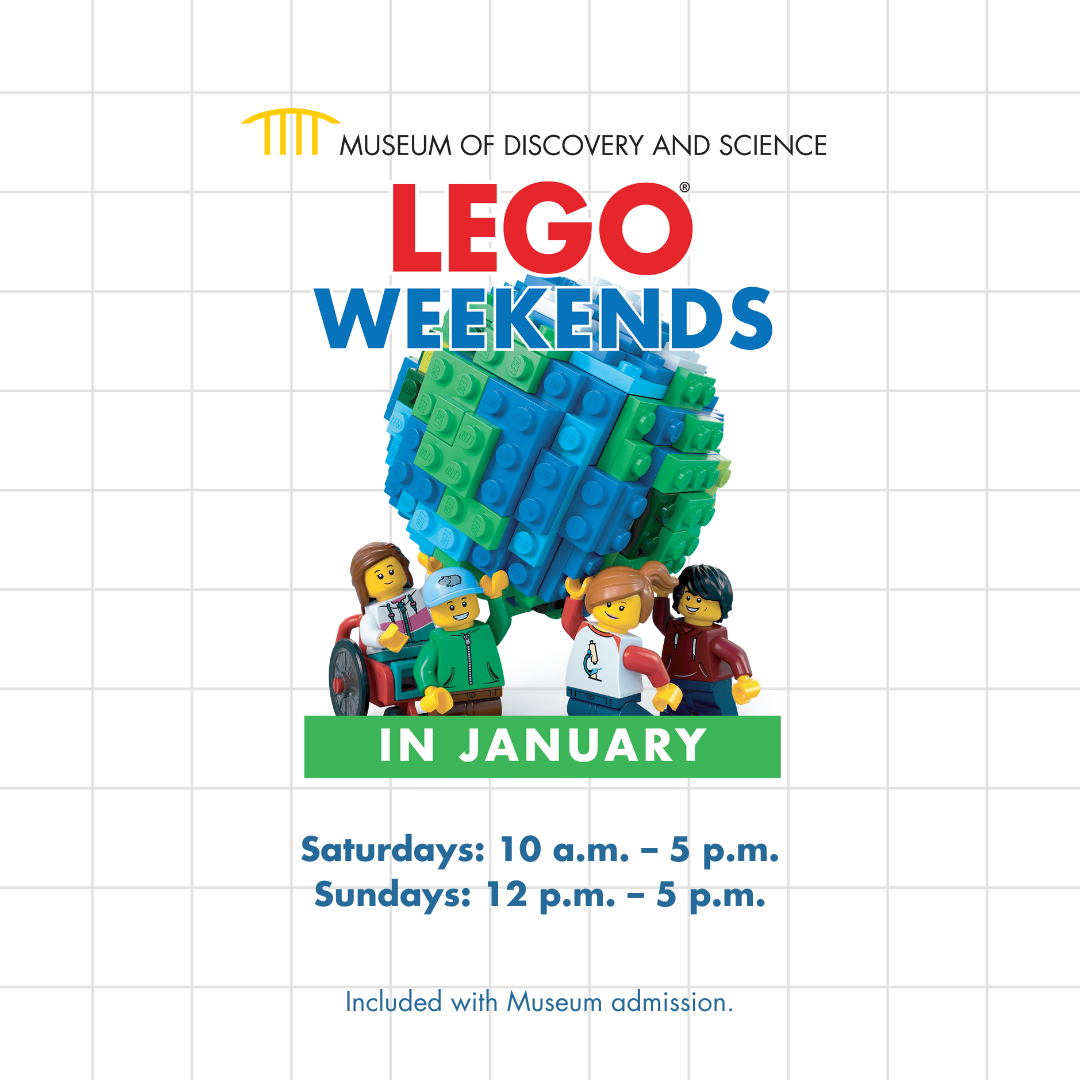 LEGO® Weekends at the Museum of Discovery and Science 1/4/25 – 1/26/25 ...
