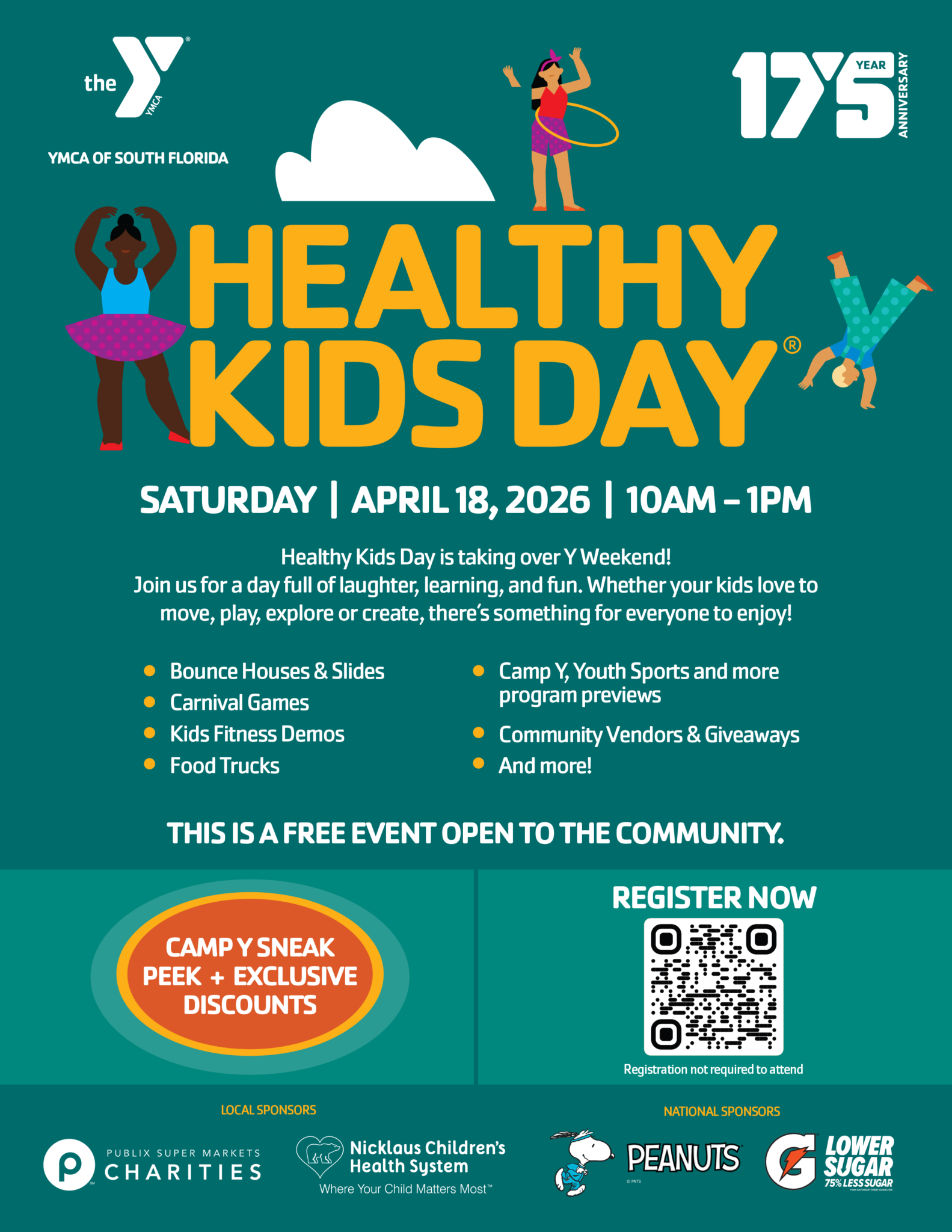 YMCA of South Florida’s Healthy Kids Day 2026 4/18/26 – The Soul Of Miami