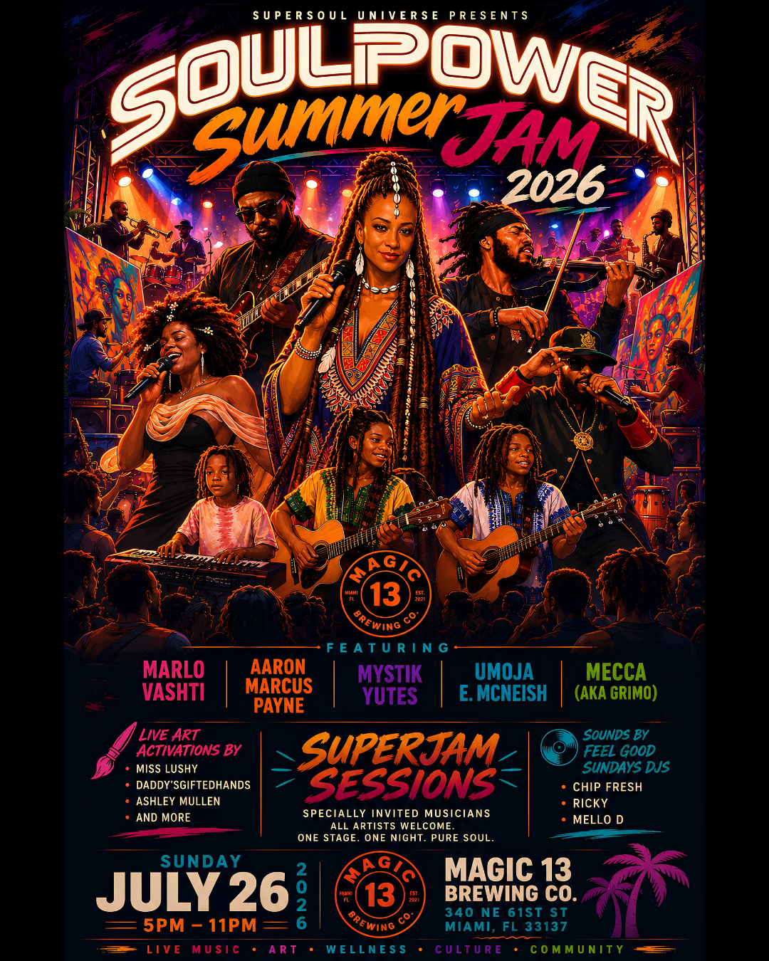 SoulPower SummerJAM 7/26/26 – The Soul Of Miami